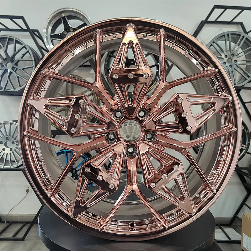 Popular custom forged alloy wheels 22 23inch plating rims