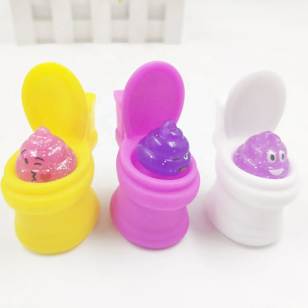 Squeeze Poop Toilet Toy Stress Relieve Fidget Funny Toys Plastic Finger Squishy Stool Emoticon Feces Fidget Toys For Kids