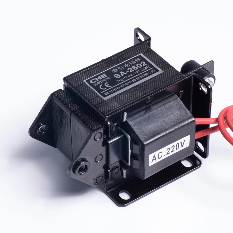  SA-2602 2kgf 19.6N15mm пуш-ап тяговое AC Электромагнитный клапан для торговый
