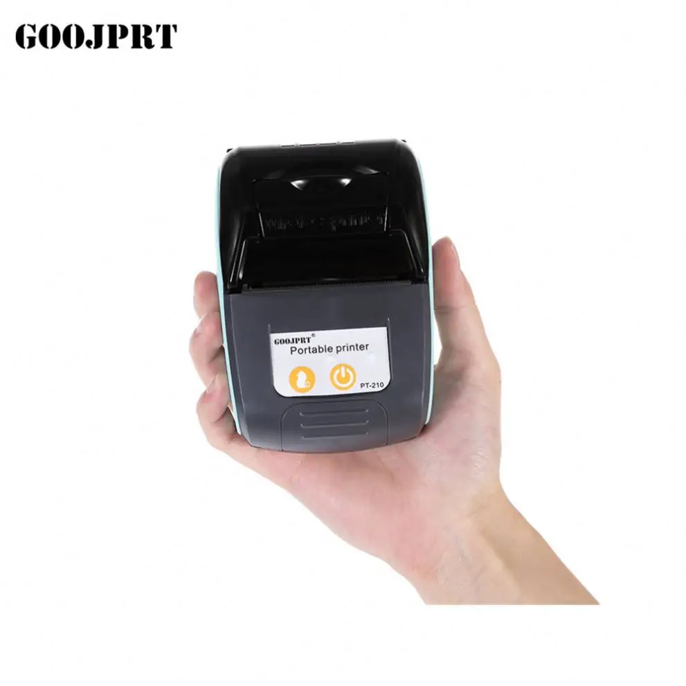 GOOJP 58mm mini sticker barcode printer manufacturer PT-210