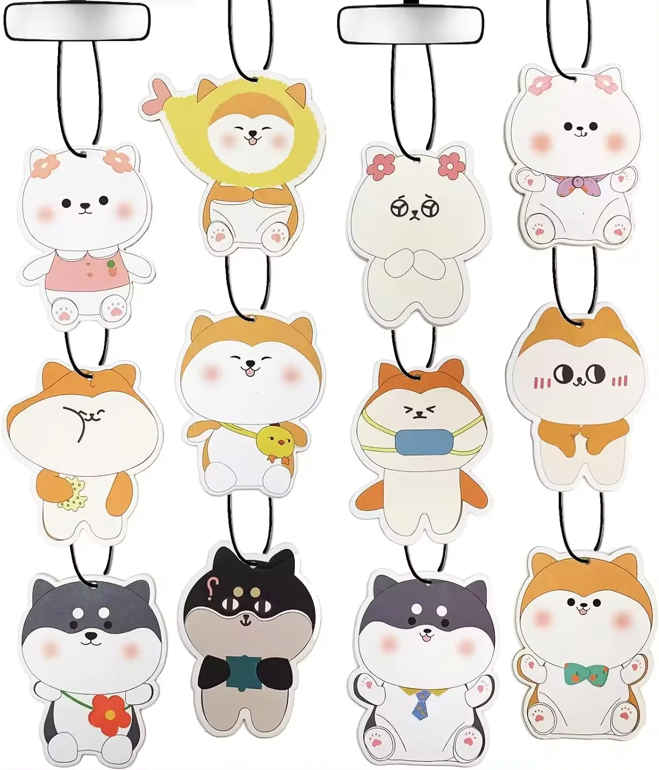 Customized Logo OEM Car accessories fresh perfume custom design paper car air freshener with custom packing