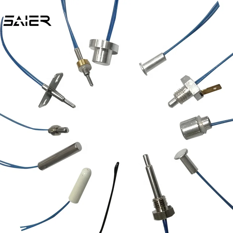 Stainless Steel ntc Thermistor Probe IP67 Wires Waterproof Thermistor 3950 10k 50k ohms Temperature detection Temperature Sensor