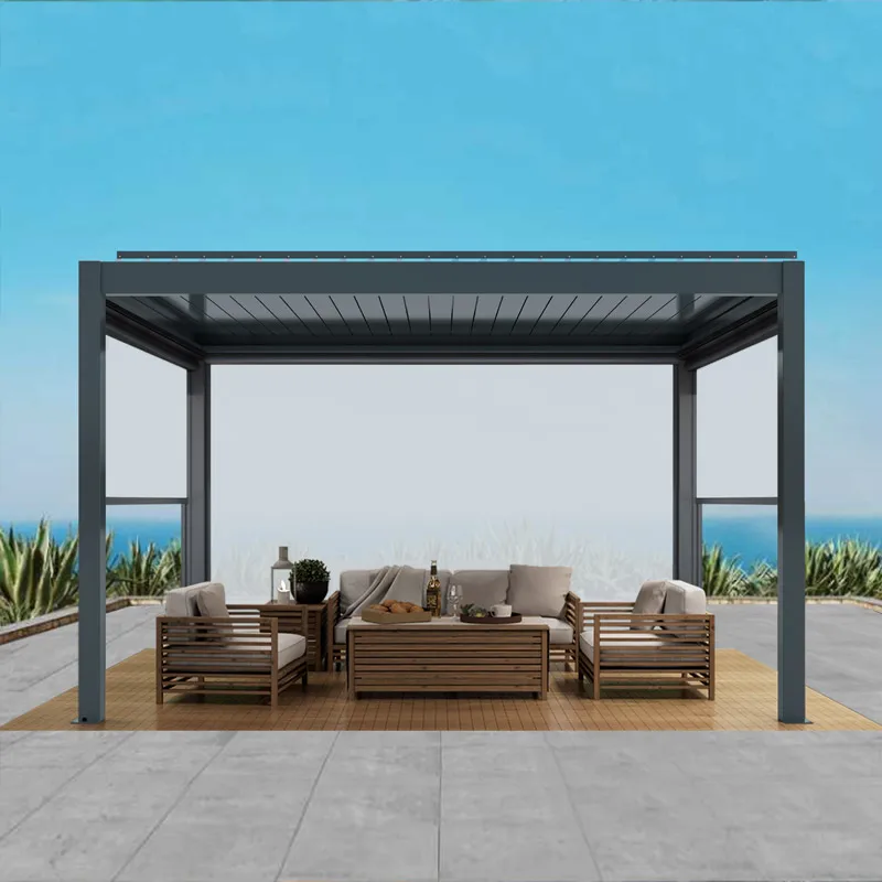 garden building pergola canopy motorized with remote control pergola exterior waterproof pergola roof ideas