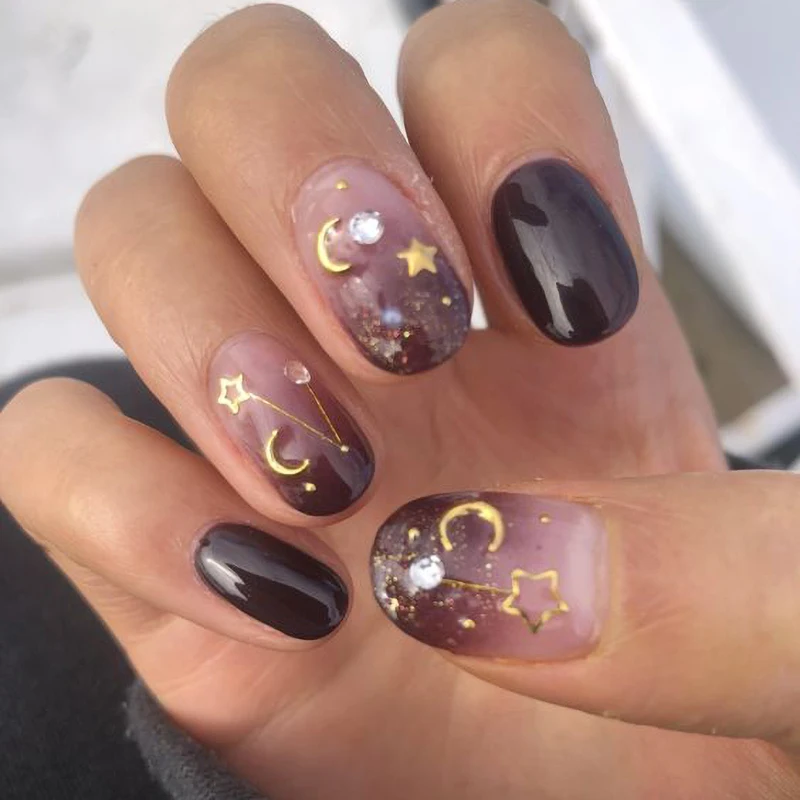 Ins Hot 24pcs/set Short Square Nails Tips Private Label Artificial False Nails For Girls Press On Nails With Glue