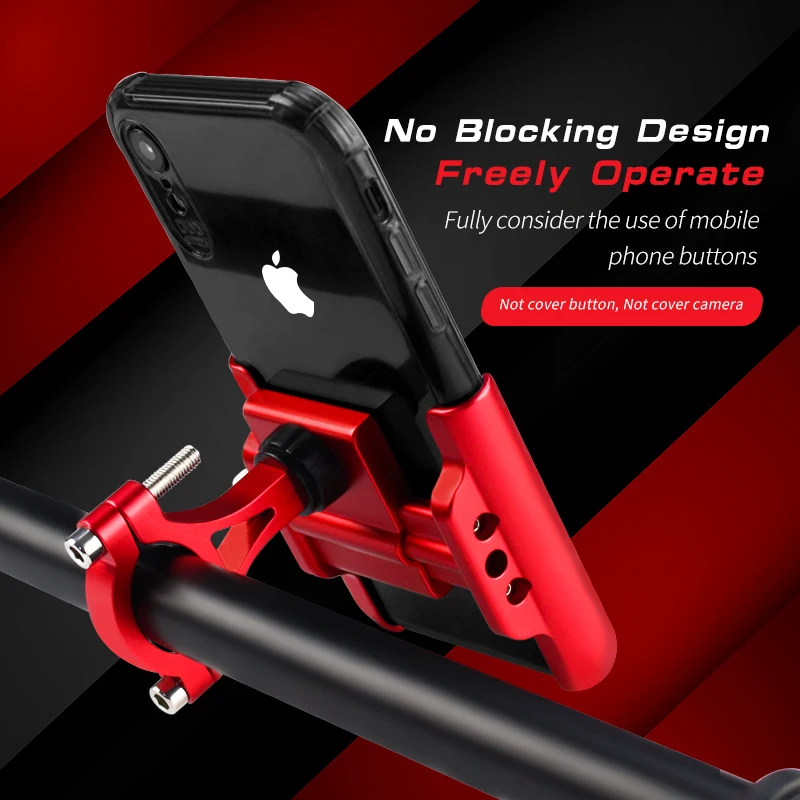 New CNC Aluminum Alloy Mobile Phone Mount Motorcycle Phone Holder