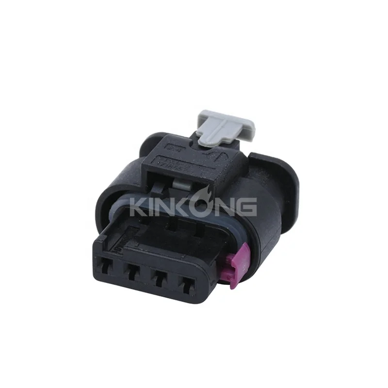 Kinkong 4 Pin Female MAP Sensor Automotive Connector Plugs For VW Audi A4 A6L Golf Magotan 1-1718645-1