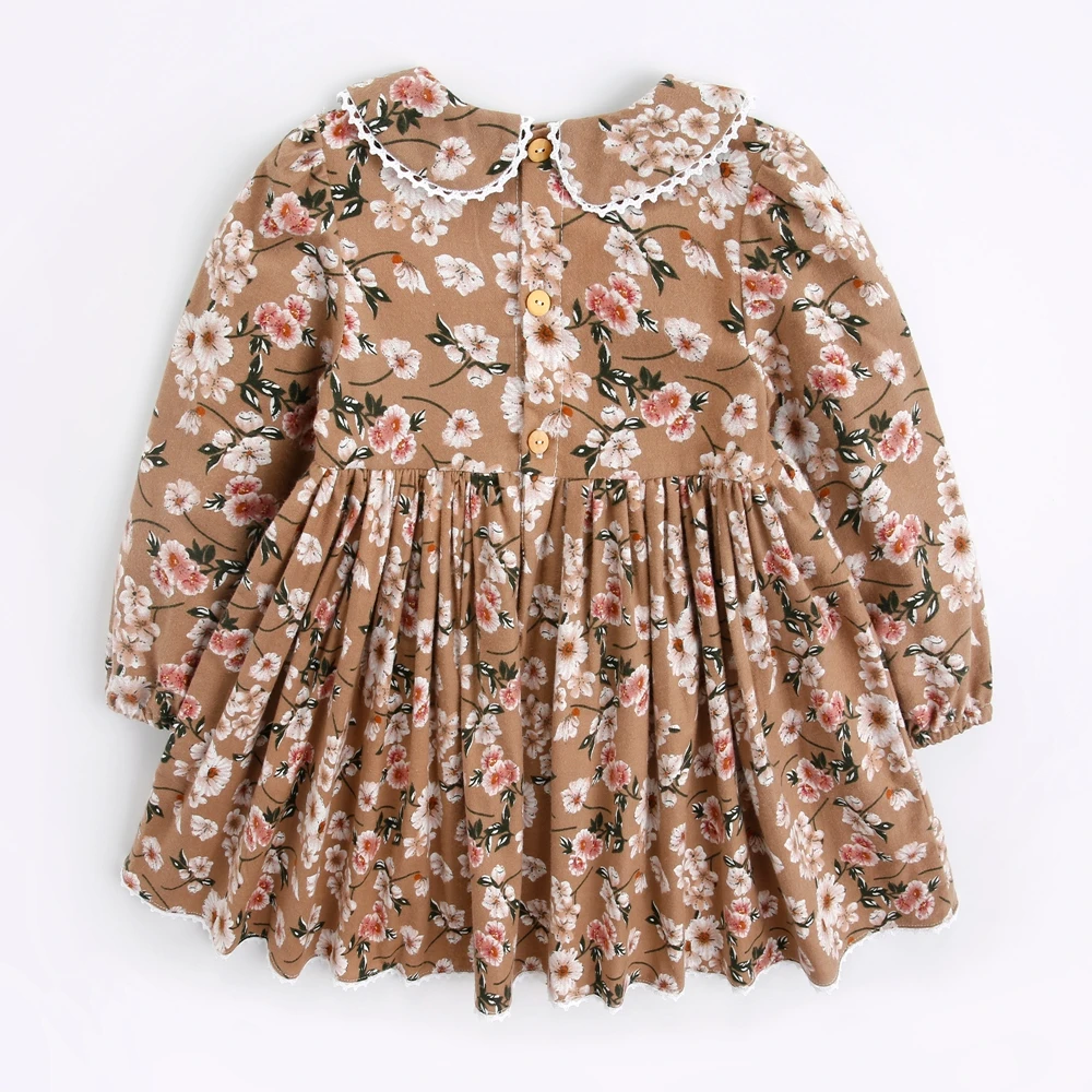 
ShiJun Baby Girls Clothes Children Clothing Floral Kids Girl Dress Long Sleeve 