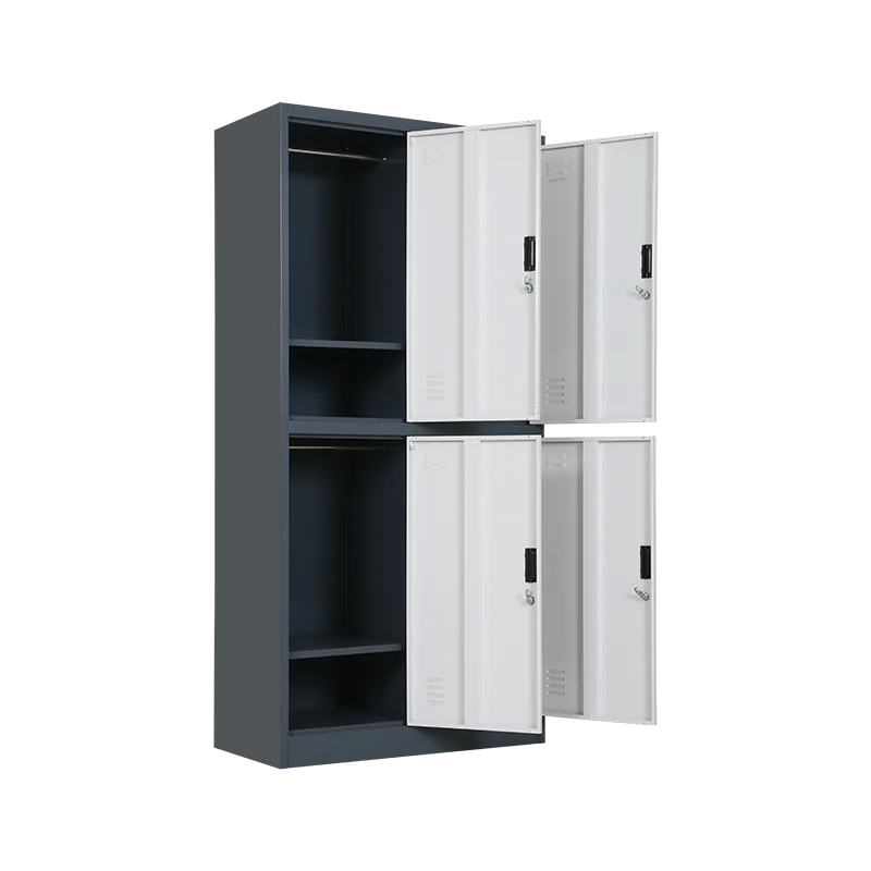 Stainless steel wardrobe Multi-function 4  doors  clothes closet