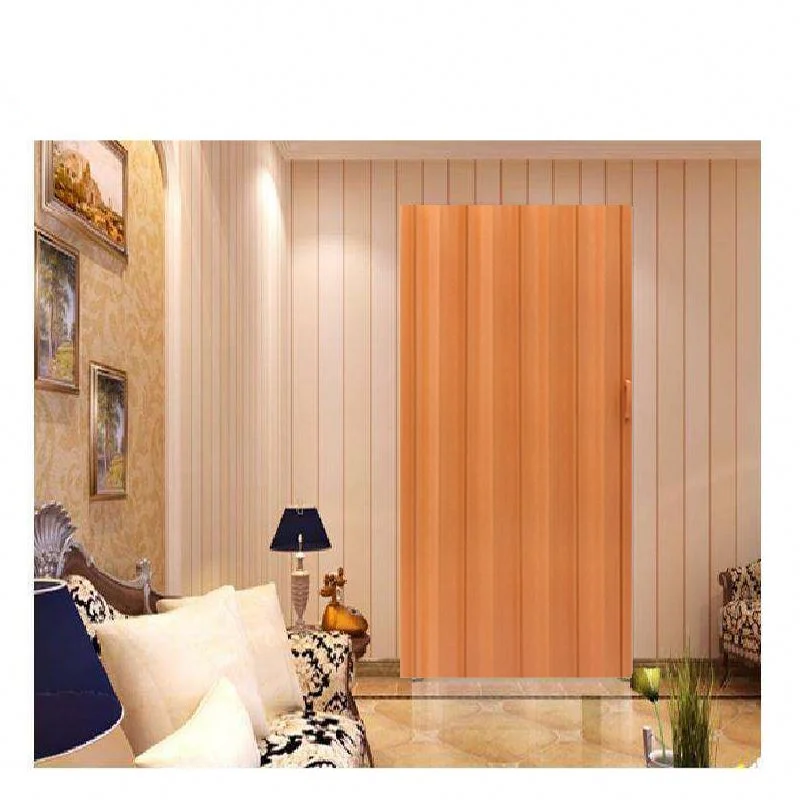 Bright luster folding door of pvc of 12mm thickness with rigid hinge