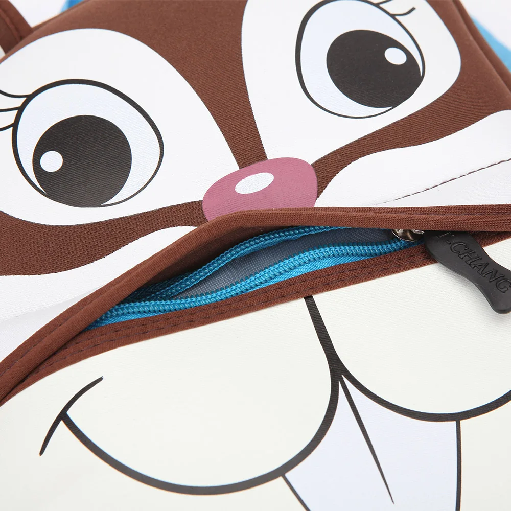 Cheap Price Fashionable Custom Neoprene Cartoon 3D Kids Zoo Animal Backpack