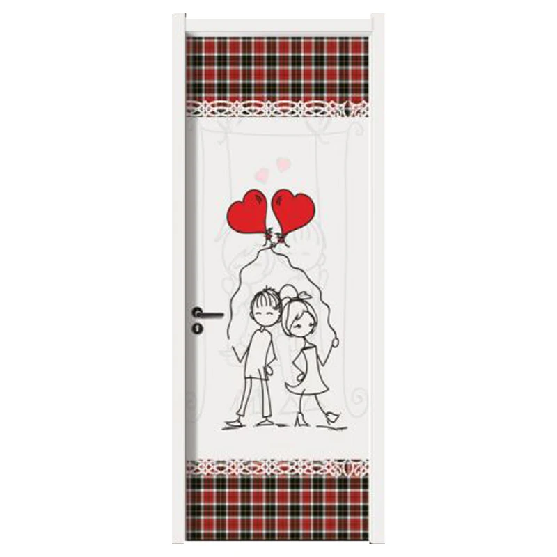 
Cheap melamine door with customized design of Chinese wooden door in 2021 