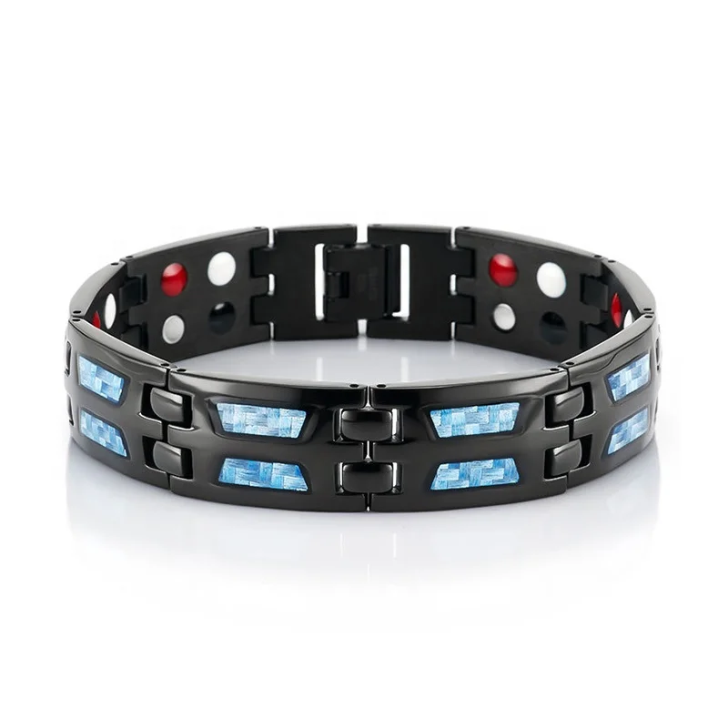 Wholesale magnetic health care energy stainless steel bracelets fashion jewelry bracelets bangles for female men