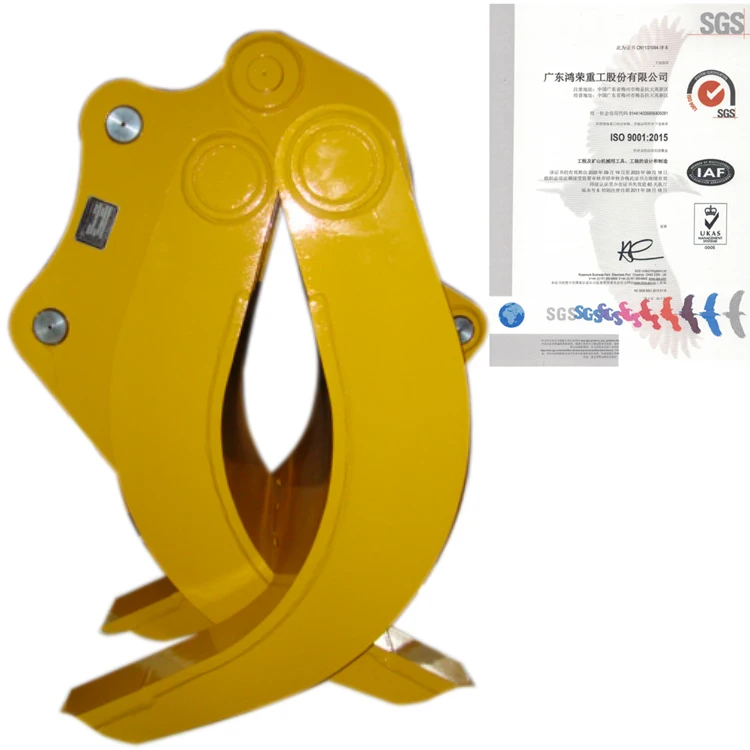 HW HONGWING Mechanical Grapple grab for excavator mini  excavator PC120 EC210 CAT312 CAT320 EX210