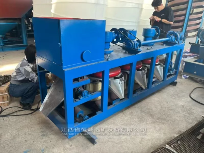 Dry separator conveyor belt three disc magnetic separator for tantalum niobium, tin ore
