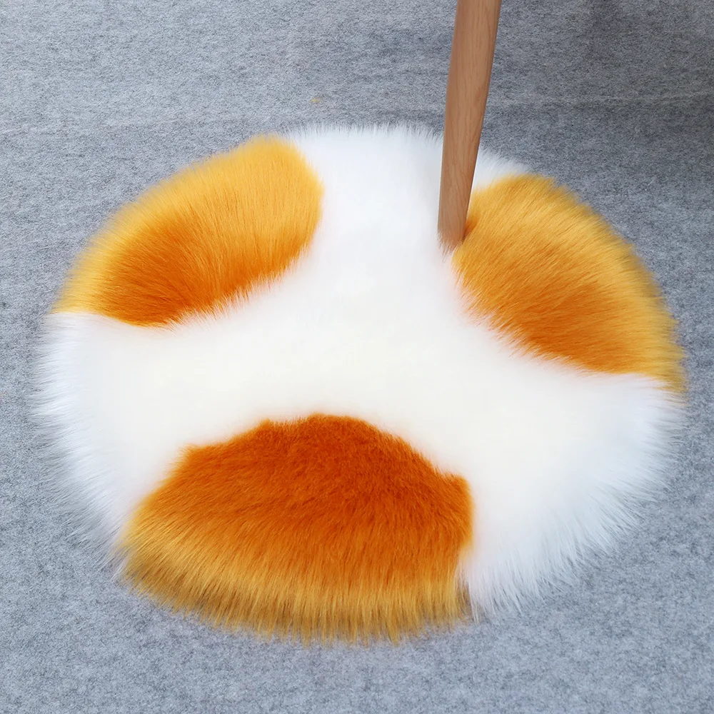 Ковер из искусственной овчины ковер шерсти в скандинавском стиле искусственного меха современный минималистичный плюшевый коврик