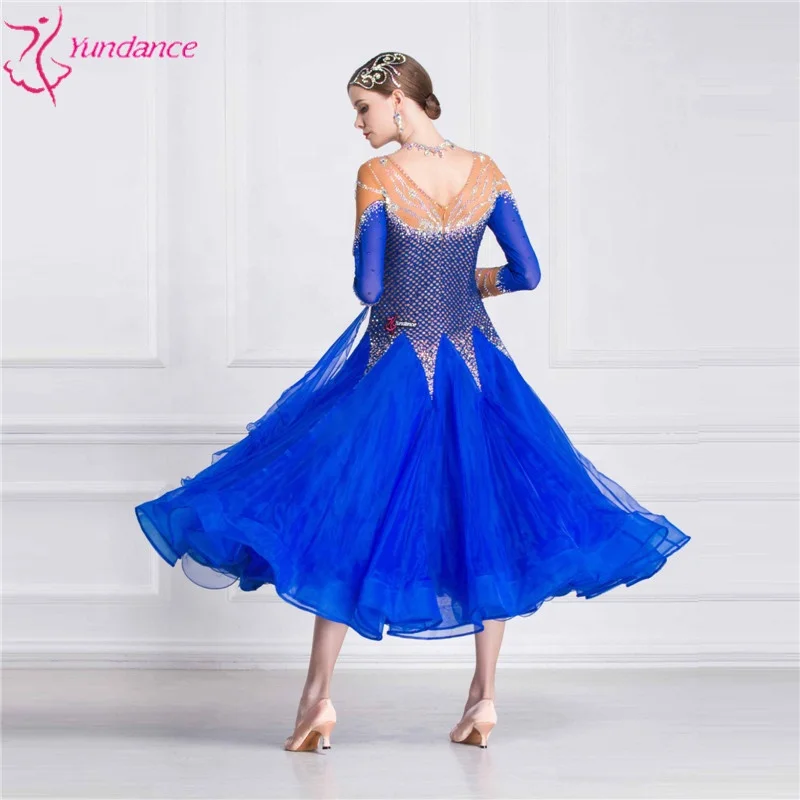 B-18405 New plus size ballroom dance dresses, High quality ballroom dance dress for adult