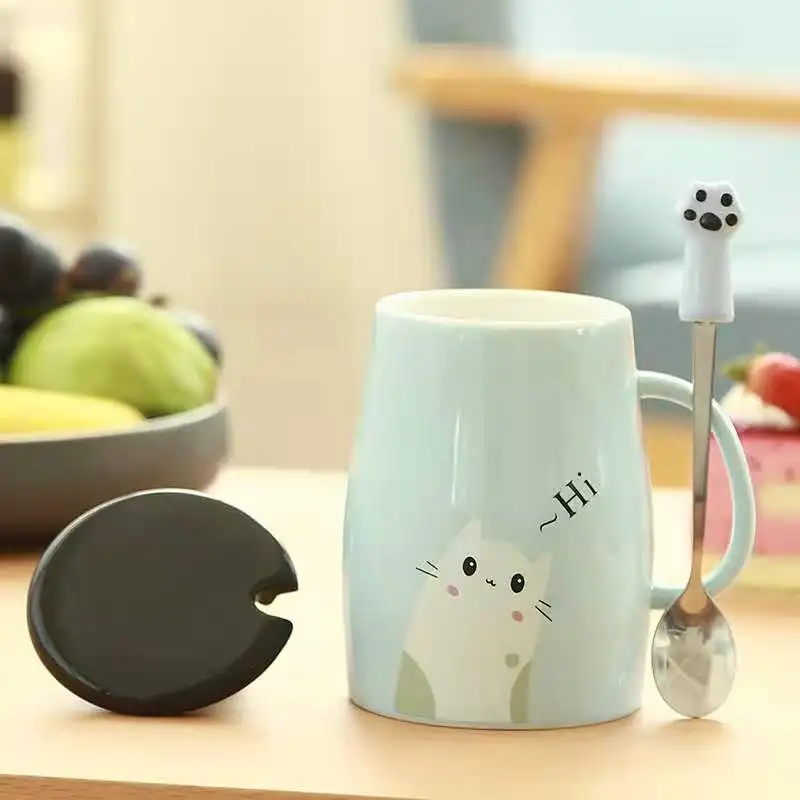 Share Direct Sale Creamic Mug Creative Cat Clow Coffee Mug