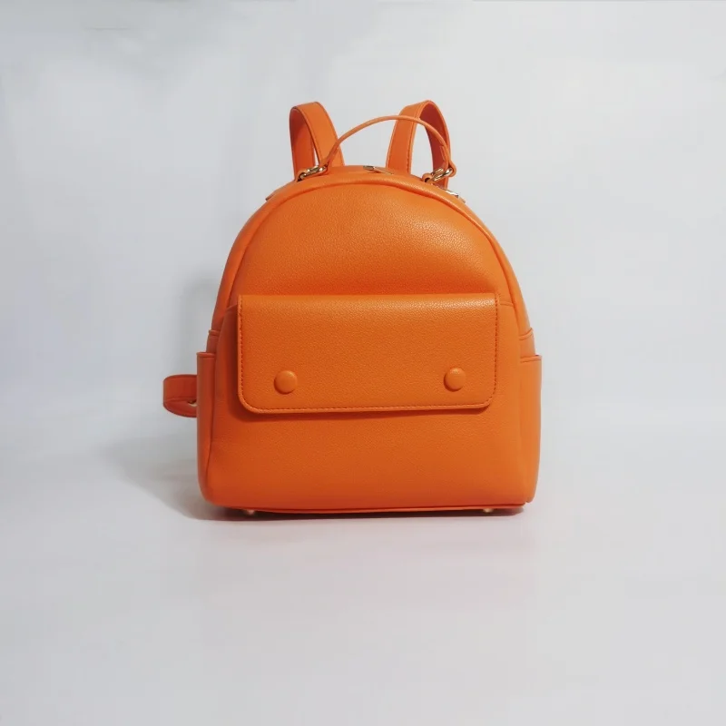 New Luxury Daily Business Travel Student School Backpack Custom High Quality Soft Leather Fashion Backpack Bag for Women