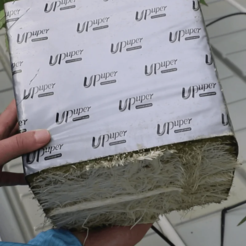 UPuper commerical indoor grow hydroponic media rock wool hydroponic grow blocks