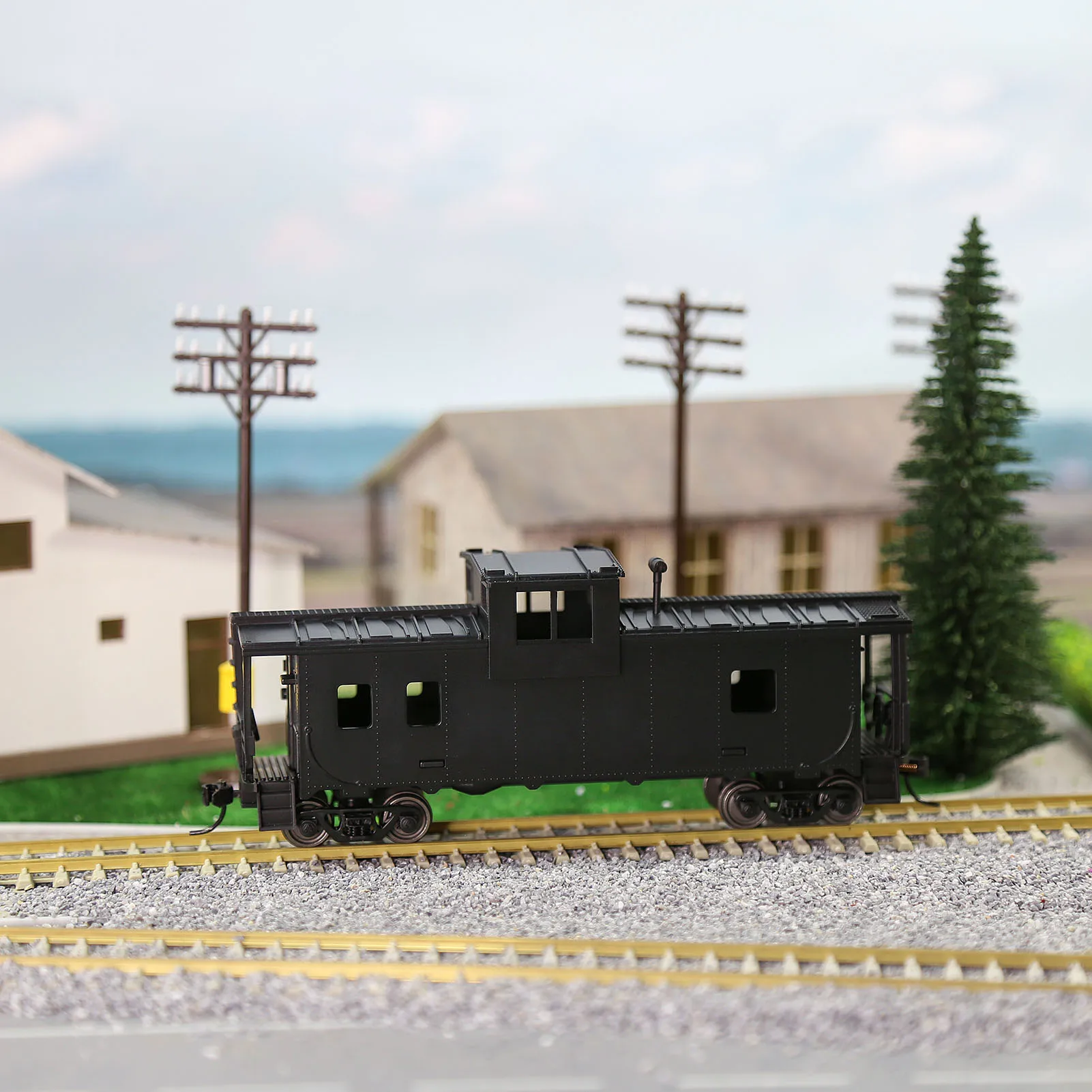 C8763 1 шт. HO Scale 1:87 хорошо раскрашенные небуквенные 36-дюймовые вагоны с широким обзором