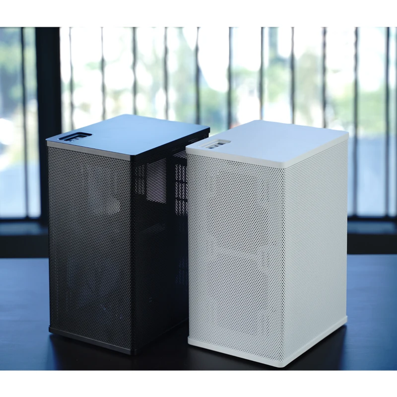 JONSBO VR3 Upright desktop chassis Support 240 280 water-cooled Simple style mini ITX computer case white