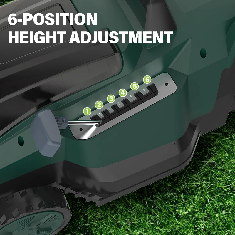 Hailian 40v Lithium Ion Battery Powered Push Lawn Mower Garden Lawn Mower
