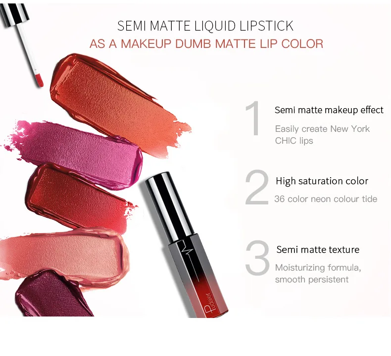 36 Colors Private Label  Matte Lip Gloss Honey Color Show Not Easy To Stain Cup Lip Glaze Liquid Lipstick