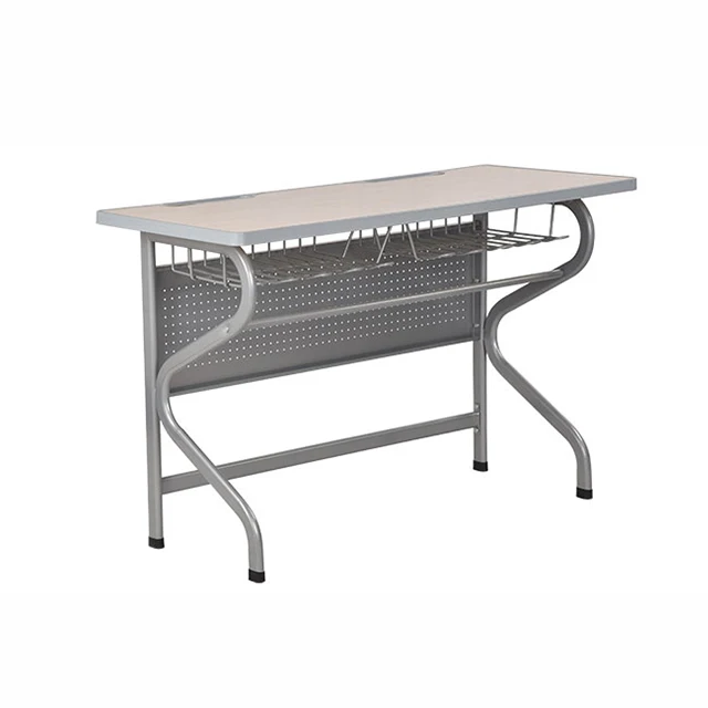 Master Design School Furniture Height Adjustable Student Desk and Chair Hot Sale School Furniture School Sets 2 Students Metal