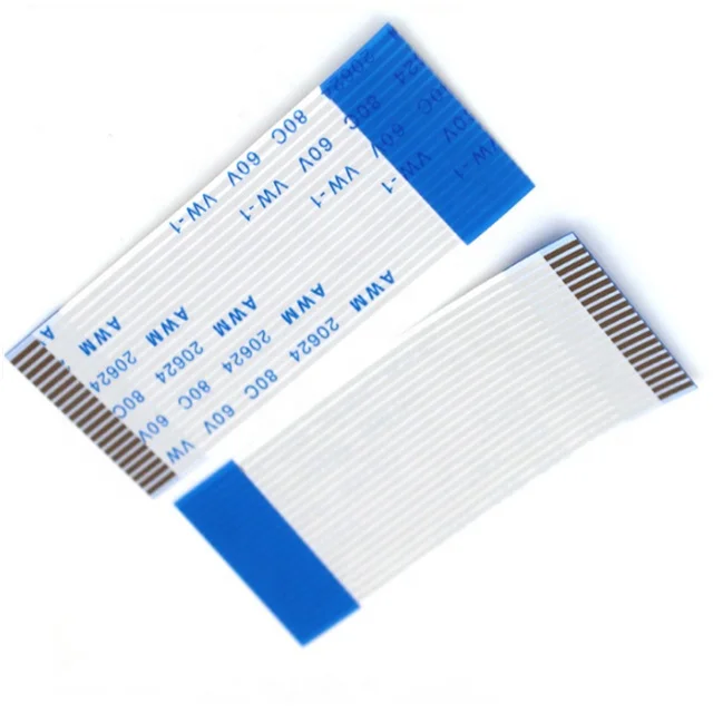 0.5mm 1.0mm 2mm FFC  AWM20624 electronic FFC cable with aluminium foil