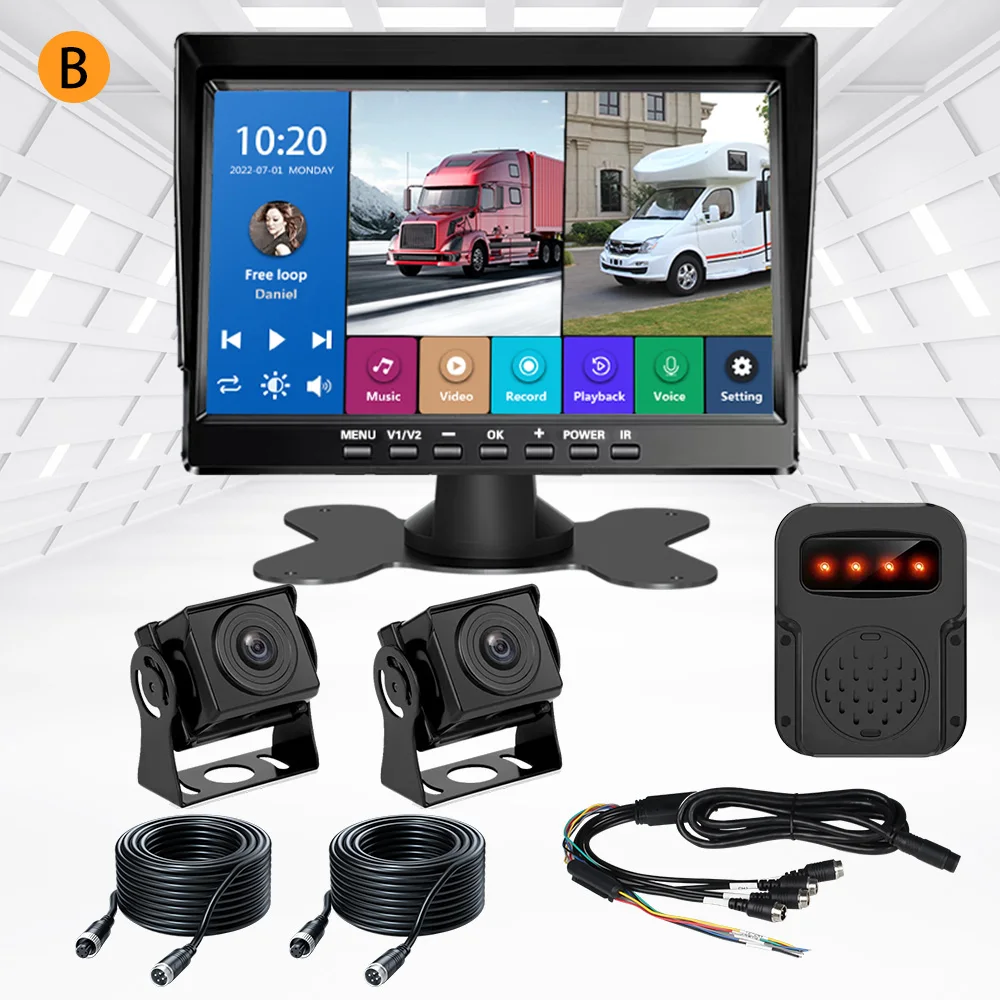Dash Cam Hard Wire Kit Dashcam Dual Lents Backup Camera Night Vision Vehicle Blackbox Dvr 24 Hours Video Recorder 1080p Trucks