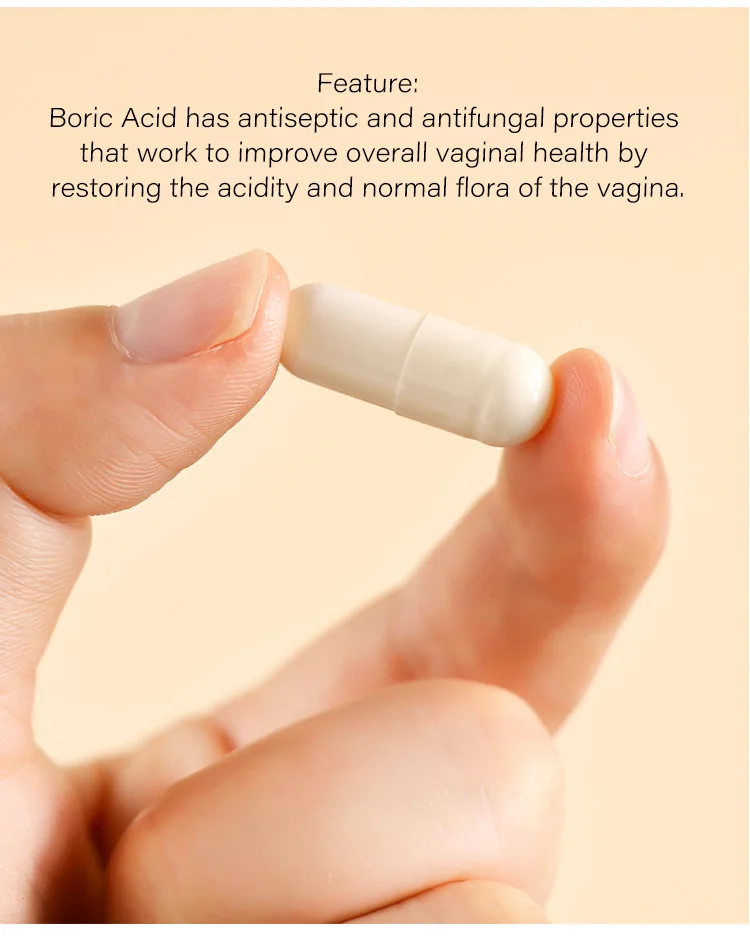 Hot Sell Vaginal Detox Cleaning pills boric acid yoni pops vaginal organic vaginal cleansing