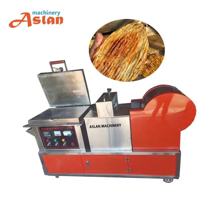 dry squid meat baked roasting machine/squid roller flattening shredder/roasted squid shredding machine