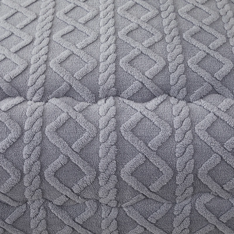 3D Arabesque Double-Sided Hypoallergenic Heavy Sherpa Comforter Home Winter Warm Soft Fleece Queen Size Bed Quilt Comforter