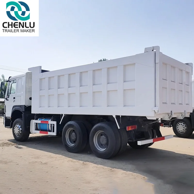 Белый самосвал Sinotruk HOWO 6x4 стандарт евро 2 Подержанный грузовик для перевозки грузов