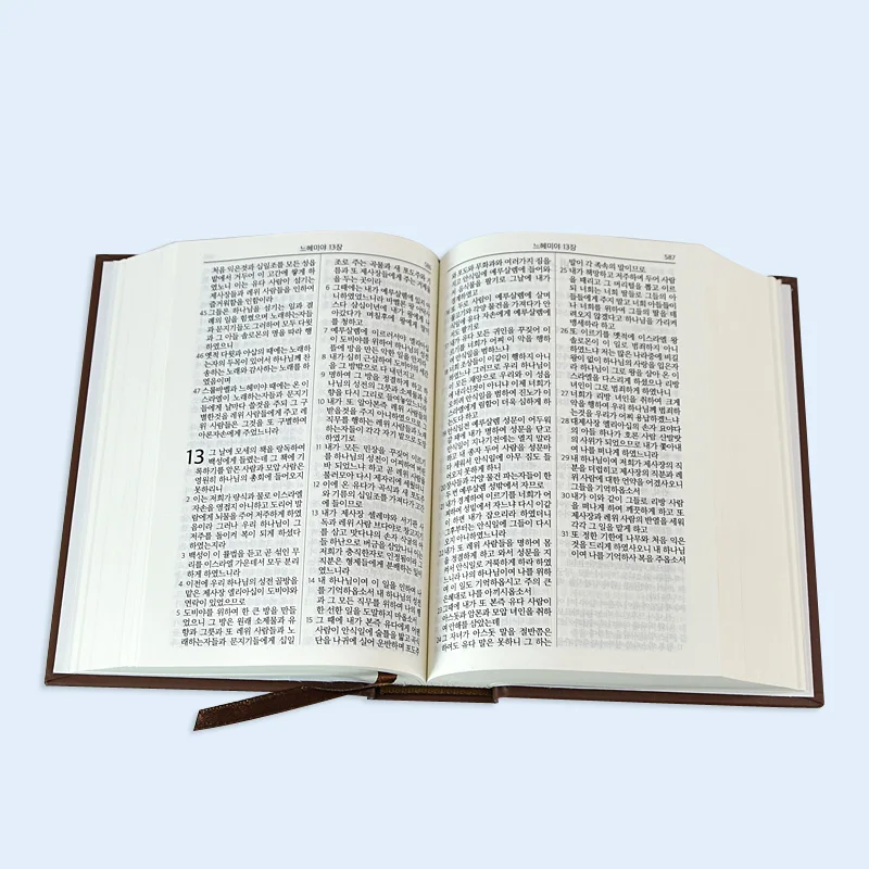 Hardcover customized fancy Bible board book  Learning Fashionable   book Leather ognization bible book children education