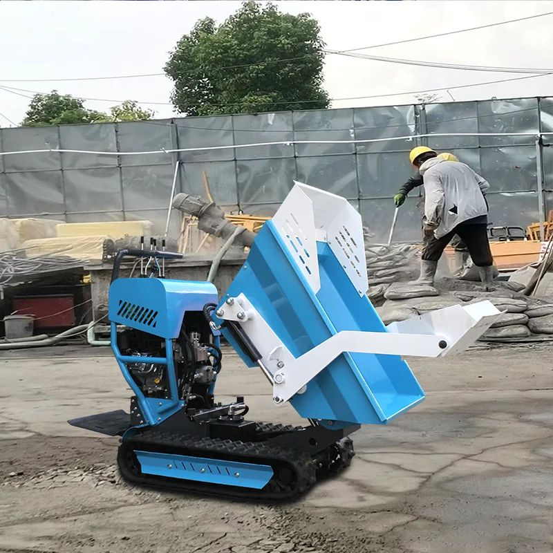 Chinese Manufacturer crawler dumper truck garden farm use auto loader dumper CE certificate mini dumper 0.5- 1 ton