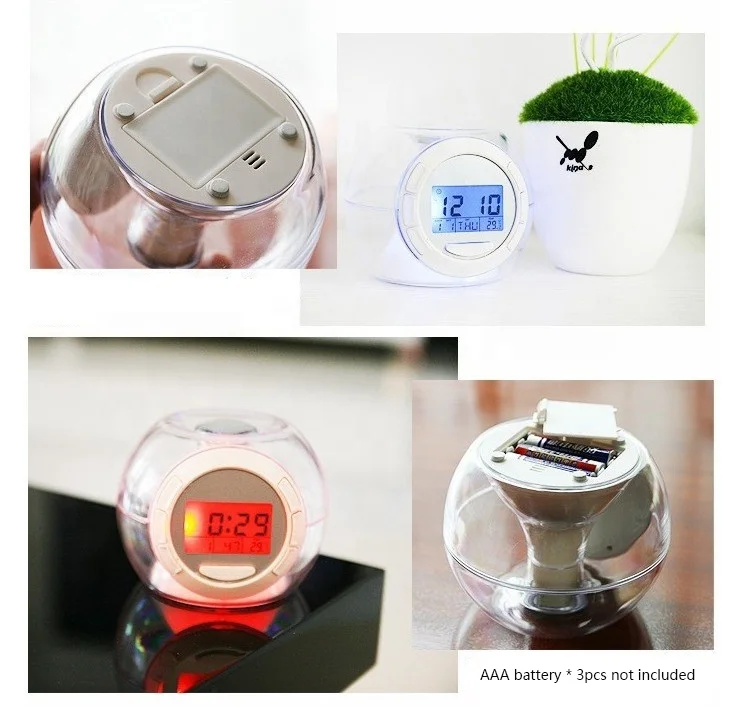digital Desk table Alarm Clock Calendar countdown timer Electronic with Nature Sound Music ringer Creative gifts logo custom
