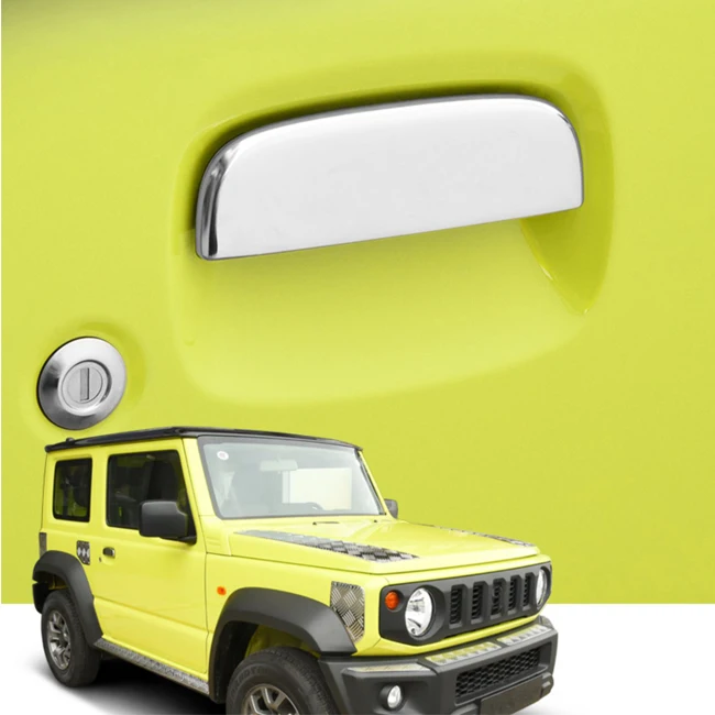 Jimny аксессуары крышка для автомобильной дверной ручки из нержавеющей стали отделка с узором углерода Suzuki JB74 JB64 4x4 автомобильные