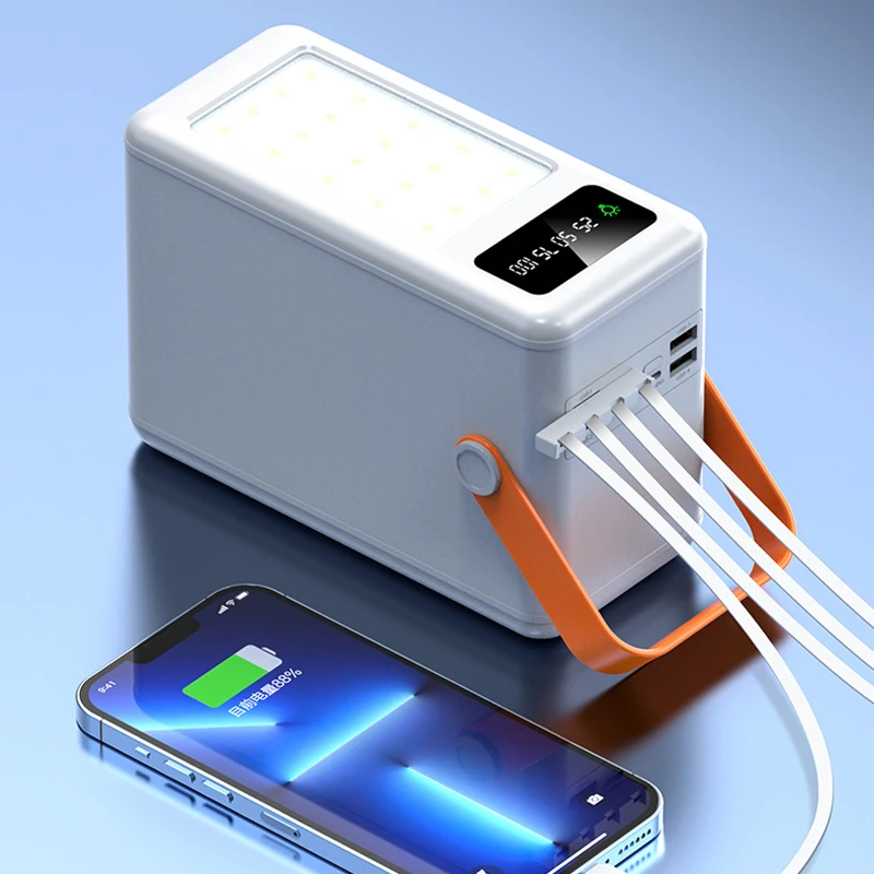 Factory Direct Supply Car Charge Portable Power Station Mobile Phones Power Bank With Strong Led For Mobile Phone