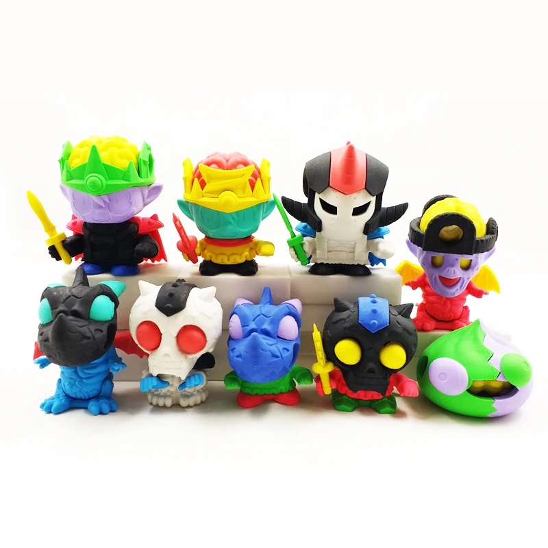 Fancy assemble figures 3D cartoon rubber
