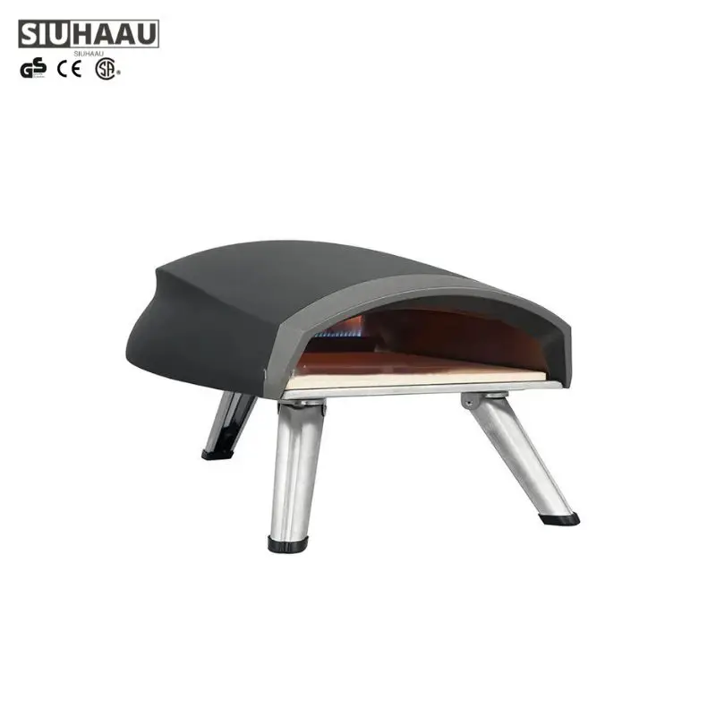 12 inch Pellet pizza oven Mini Oven Pizza Rotating Charcoal and Gas Pizza Oven for Outdoor Garden Kitchen