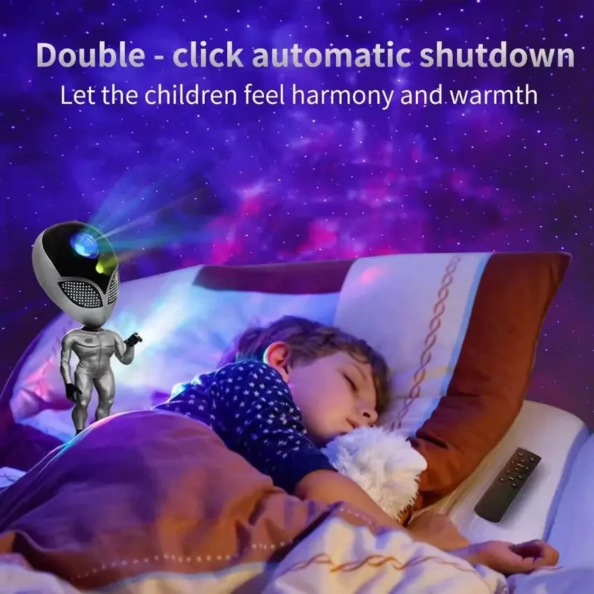 New Alien Shape Voice Interactive Kids Child Toy Gift Desk Decoration Light Home Projector Lamp