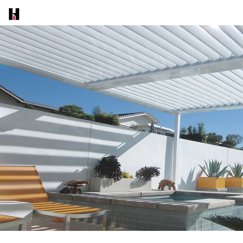 easy installation pergola aluminium outdoor motorized bioclimatica pergola used in the yard