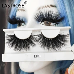 Wholesale Mink Eyelashes Vendor 3D Mink Lashes  Private Label  Fluffy 5D 8D25mm Mink Eyelashes With Custom Eyelash Packaging Box