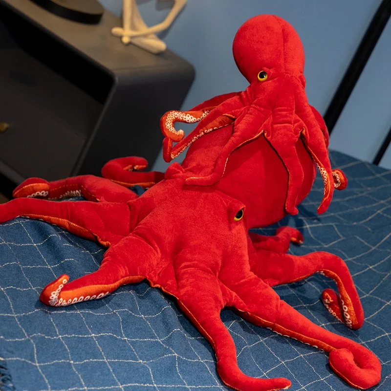Hot Selling Lifelike Soft Ocean Sea Animal Stuffed Plush Octopus Toys Sea Animal Aquarium Souvenir Gift