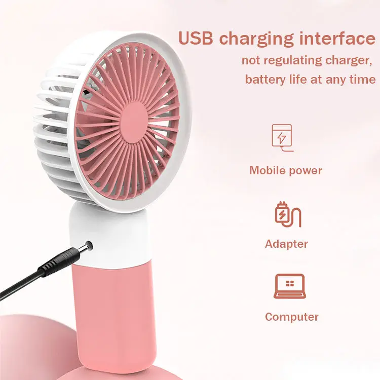 Summer Sale Portable Mini Fan Usb Rechargeable Mini Ventilador Air Cooler Hand Held Electric Small Handheld Mini Ventilateur