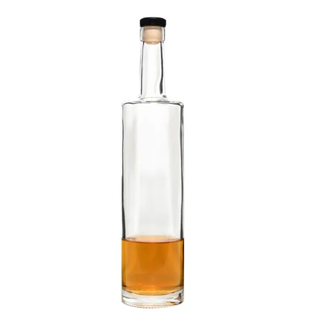 Wholesale Empty Clear 75cl Glass Tequila Gin Vodka Bottles 750ml Whiskey Bottles
