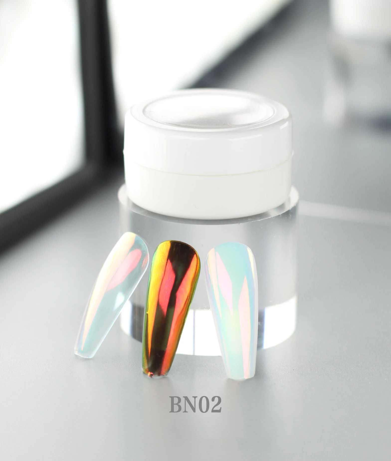 Professional 0.3g Nail Art Salon Chrome Pearl Nails Pigment Powder Chrome Nail Aurora Powder