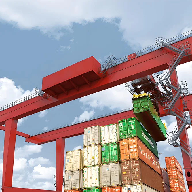 China factory price European Standard Rail Mounted Container Gantry Cranes
