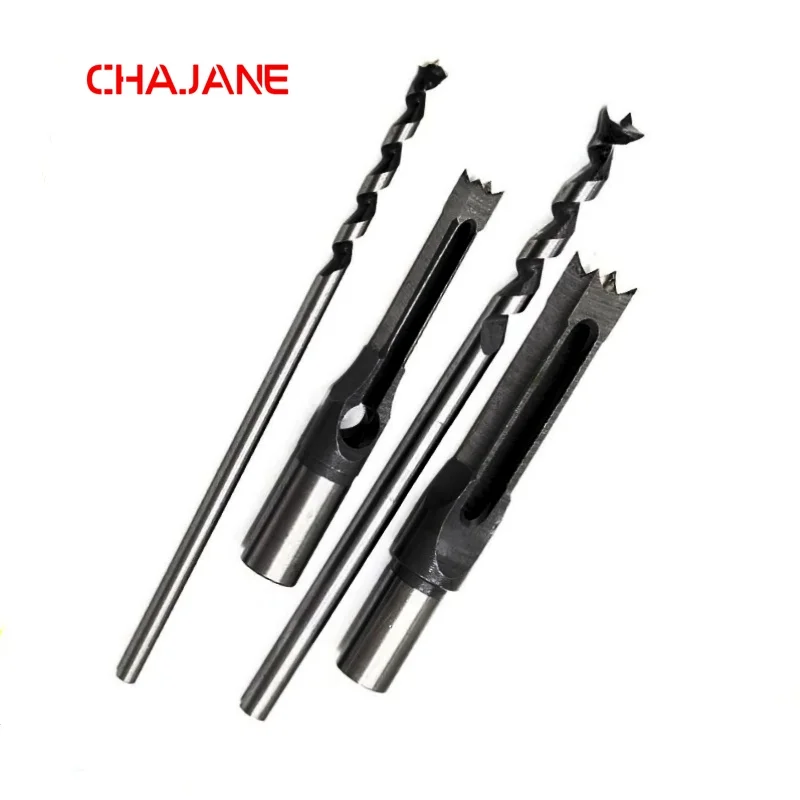 Customizable 4-8mm Shank Diameter Coated Drill Tool 6-16mm Woodworking Square Hole Opener with Mortise Chisel OEM Drill Bit Tool